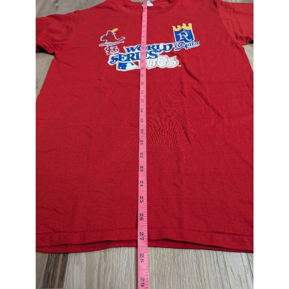 VTG 1985 World Series Baseball KC Royals St Louis Cardinals Shirt Men's Large - Picture 6 of 9